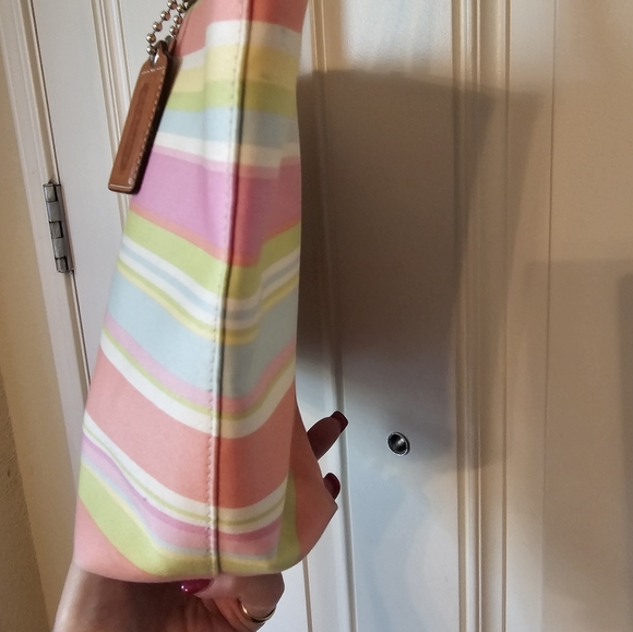 Coach• Hampton Pastel Reverseable Tote with British Tan Leather - Picture 6 of 13